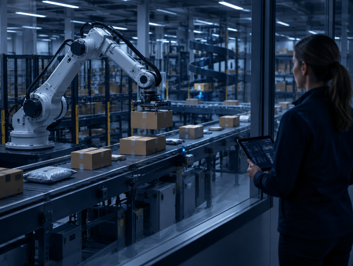 An automated distribution centre